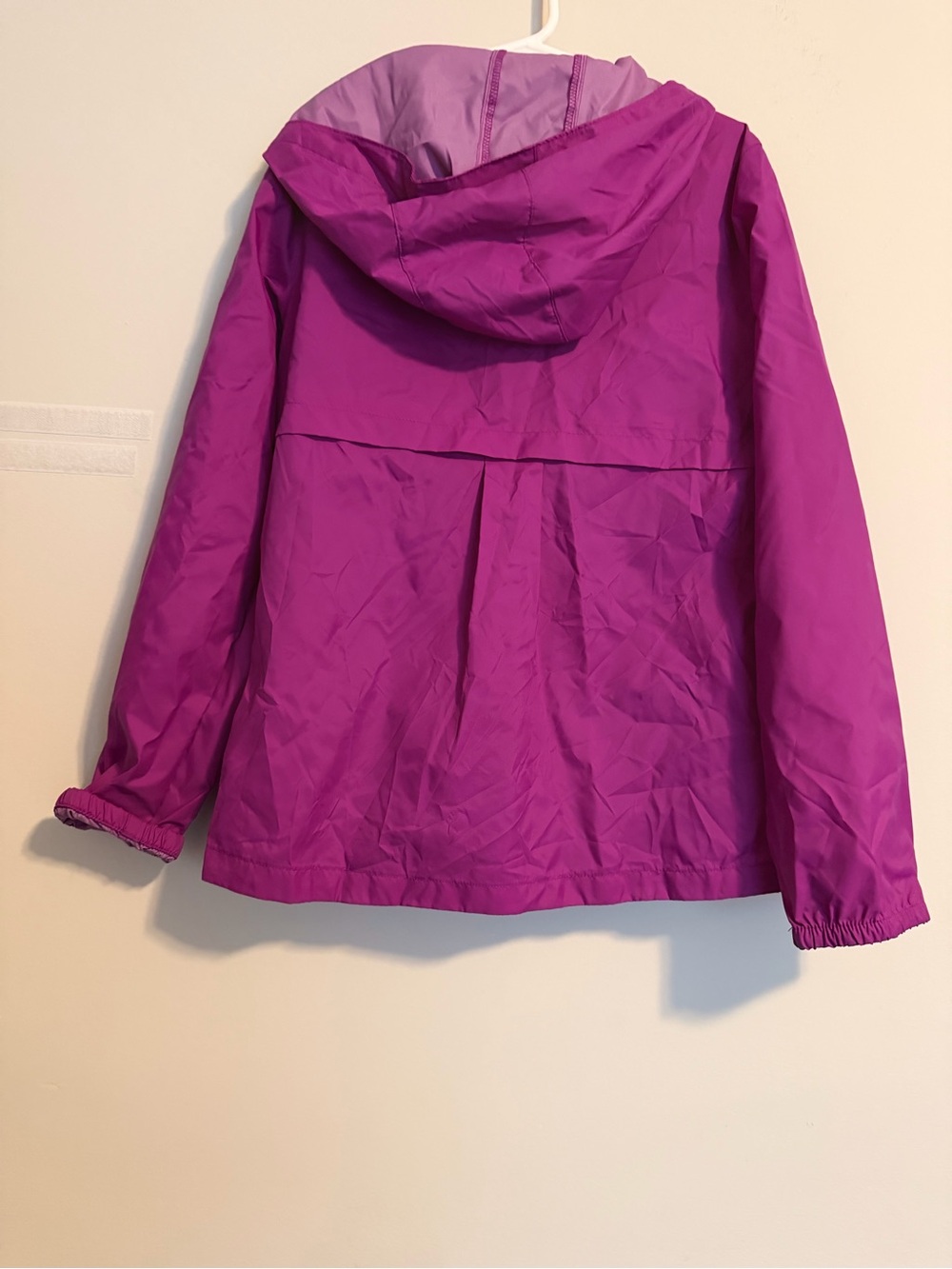 Columbia Kids Bright Magenta Hooded Rain Jacket - Picture 3 of 3